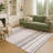Machine Washable Indoor/Outdoor Drennen ACN2330 Stripes Rug-934582261