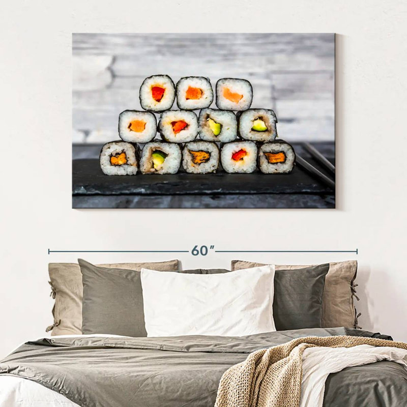 Yarlin Sliced Sushi, 34" H x 51" W