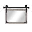 Miroir vertical moderne avec rail de porte de grange en acier et supports de coin décoratifs en métal Modern-1522429597-1522429565