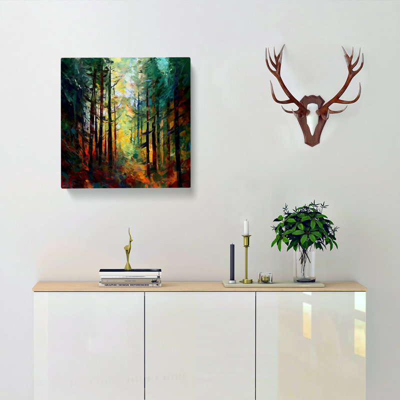 Forest Expressionism No.2 - Wrapped Canvas, 35cm H x 35cm W x 3cm D