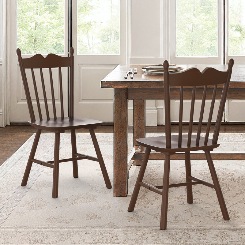 Chaises d'appoint Daisy, Couleur noyer