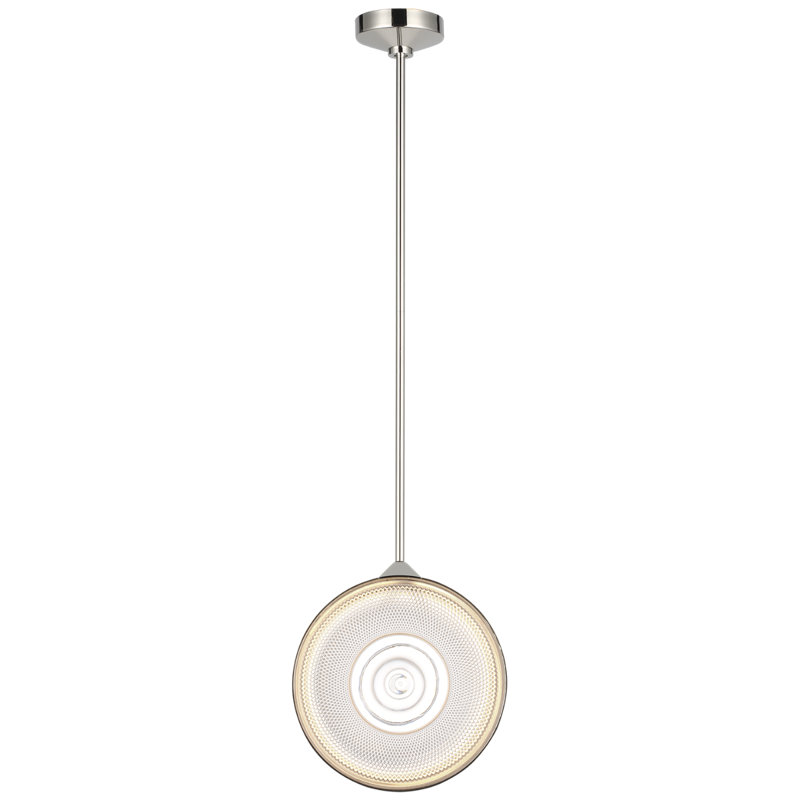 Copper Coast 1 - Light LED Pendant, Polished Nickel