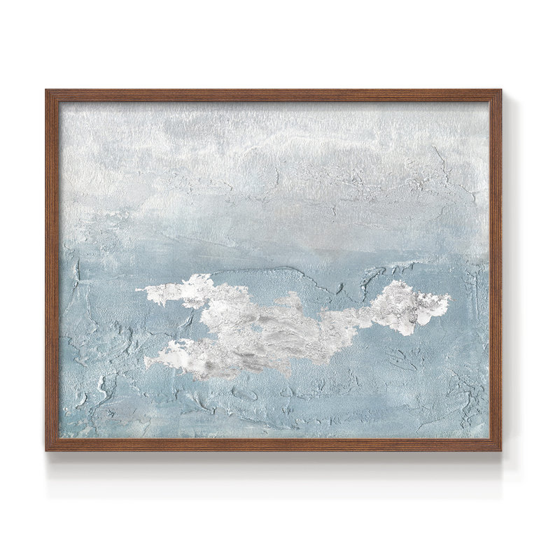 «Blue Mist I», reproduction encadrée, Noyer, H 16 po x l 20 po