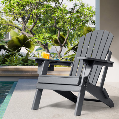 Chaise Adirondack pliante en plastique avec dossier réglable Unicoi