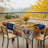 1pc Rustic Farmhouse Rooster Tablecloth, Vintage Rooster Theme Table Cover, Rectangular & Round Tablecloths For Parties, Picnics, Cafes & Family Gatherings, Durable Polyester Decorative Table Cloth Setting, Room & Outdoor Decor, Kitchen Accessories-120108224
