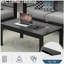 Ensemble de conversation de patio 3 pièces en aluminium 3 pièces, canapé d'extérieur 5 places avec coussins et structure gris clair épais et table basse-1928522525