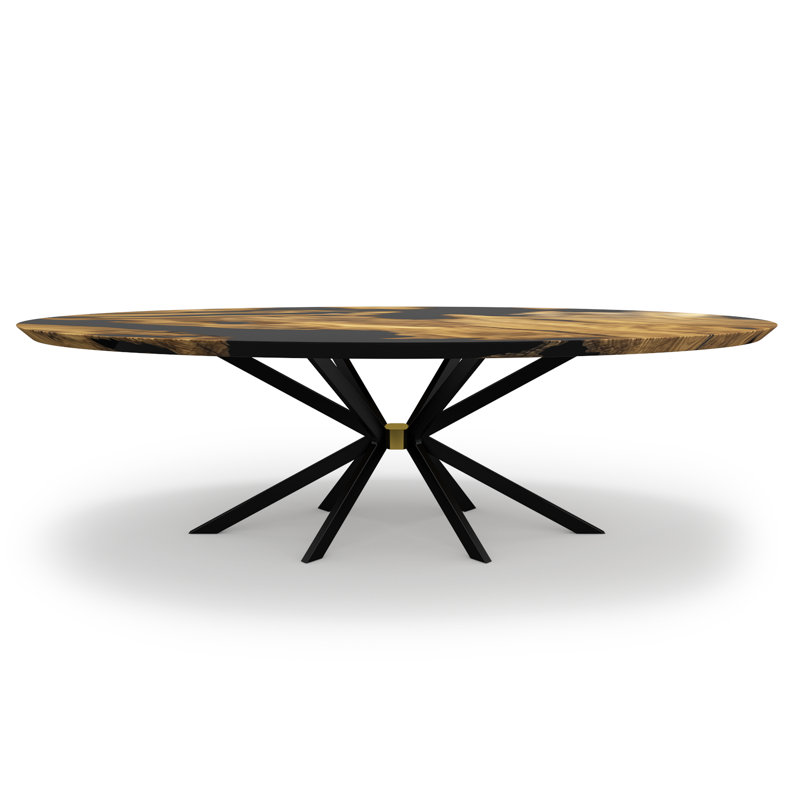Salus Oval Dining Table, 48" W x 108.3" L