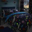 Sea Life Navy Blue/Gray/Orange 132 TC Reversible Duvet Cover Set-845214581