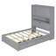 Lit plateforme double en bois-493835910