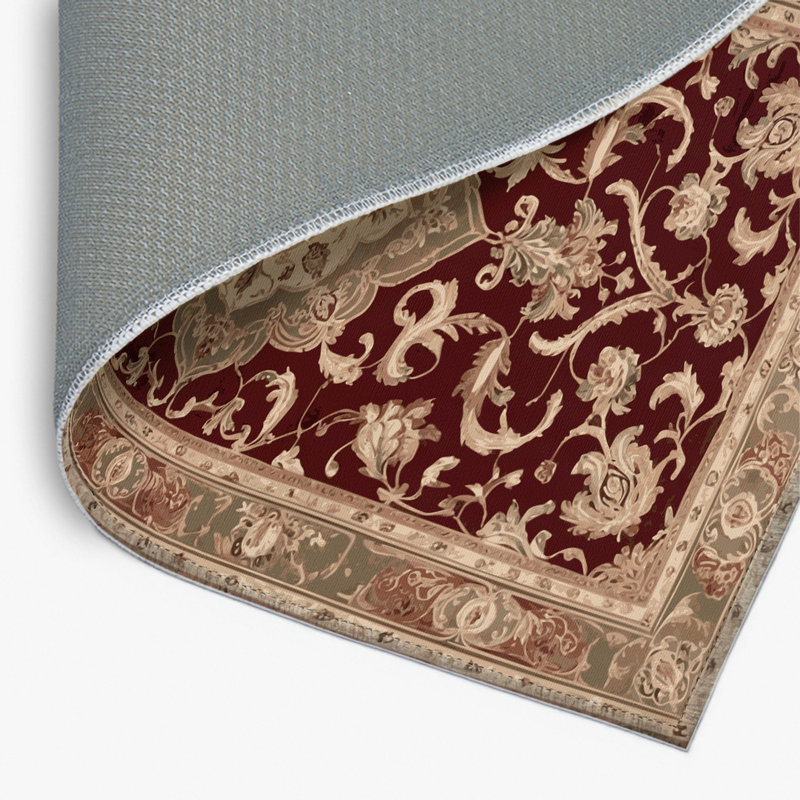 French Brown Indoor and Outdoor Area Rug, Rectangle 2' x 3'