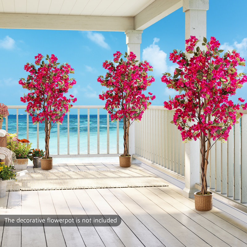 Bougainvillée artificiel 6 pi avec 610 fleurs, 1