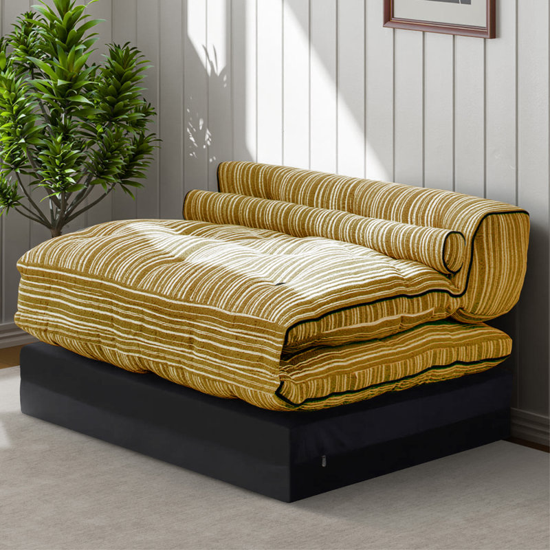 1 Seater Sofa Bed, Yellow