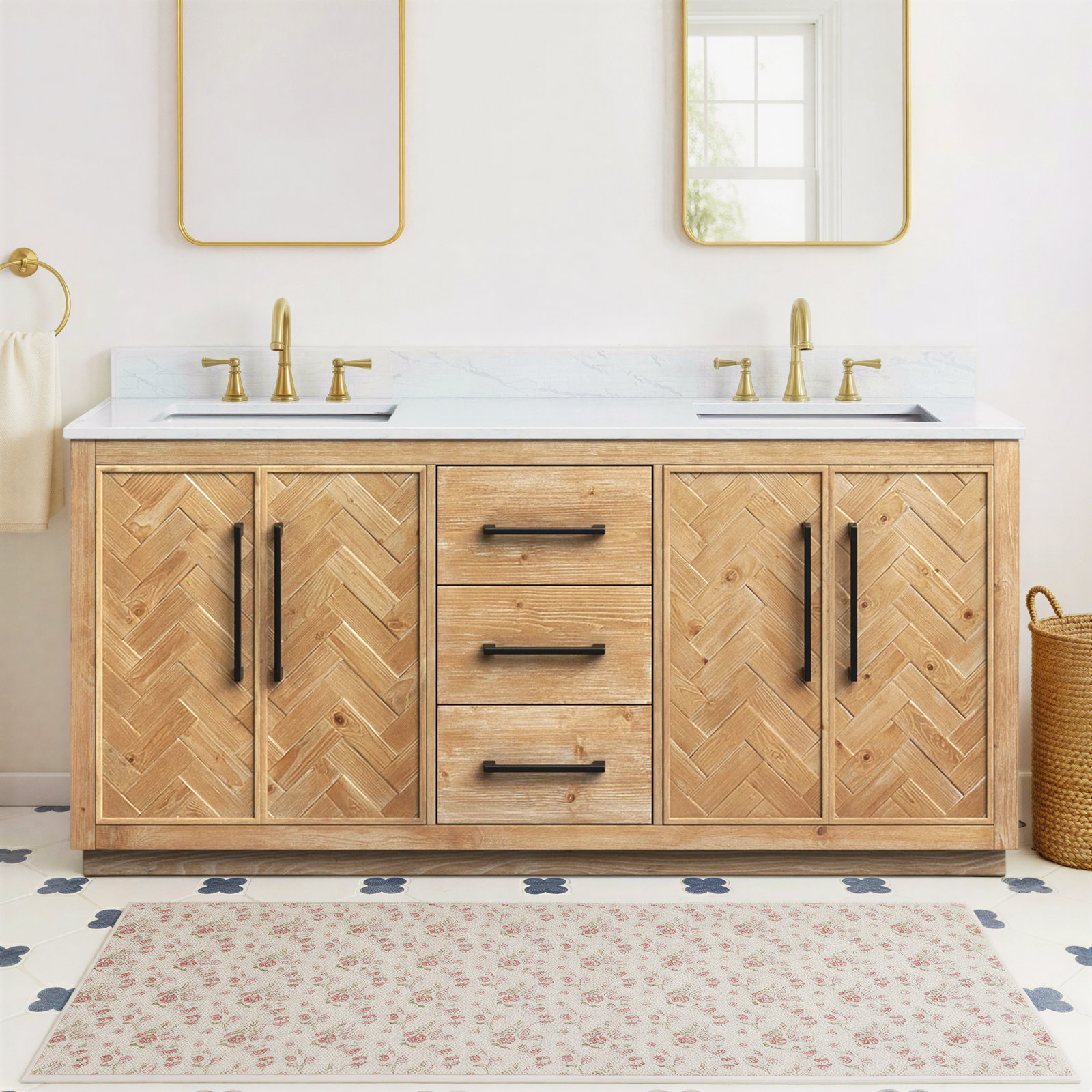 72'' Double Bathroom Vanity