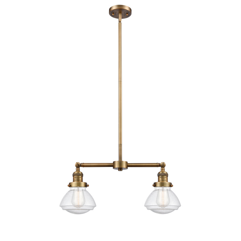 Chesterville 2 - Light Kitchen Island Pendant, Seedy, Brushed Brass