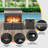 Outdoor 50000 BTU Propane Steel Fireplace