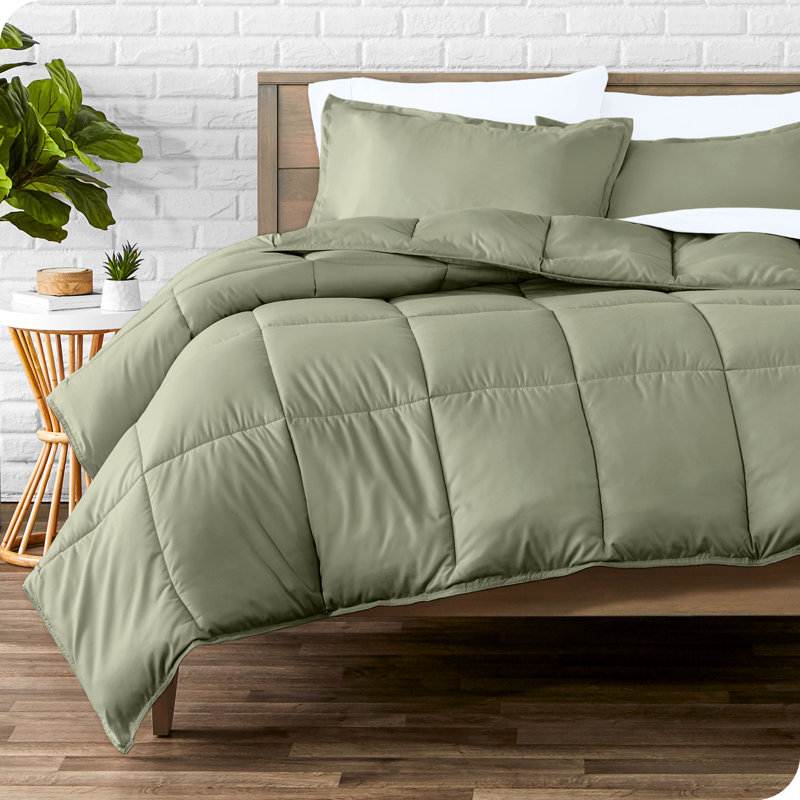 Ensemble d'édredon ultra-doux toutes saisons, ISE, Édredon pour lit simple + 1 taie décorative stan