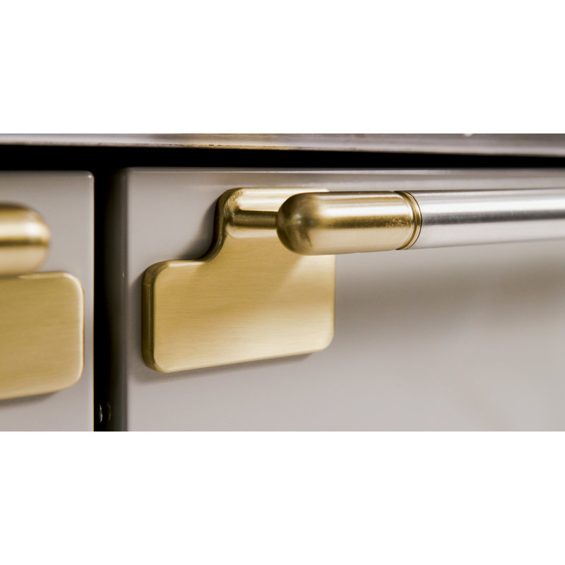 Elise 48" Range, Antique Brass;Fawn, Induction