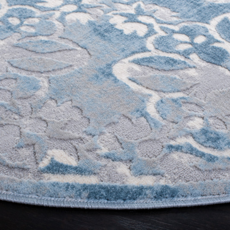 Mcmichael Performance Floral Rug, Round 6'7"