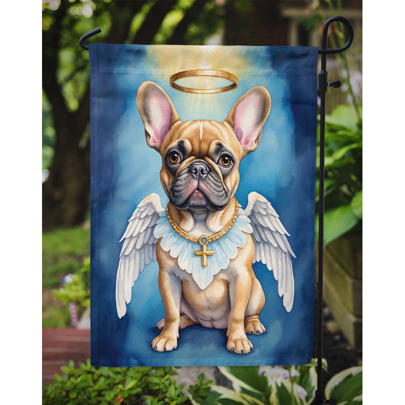 Drapeau de jardin bouledogue français mon ange