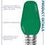 0,5 W, ampoule DEL à intensité variable C7 DEL, base-86128119