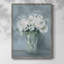«All White Blooms», reproduction encadrée - bois massif 48622-86998105
