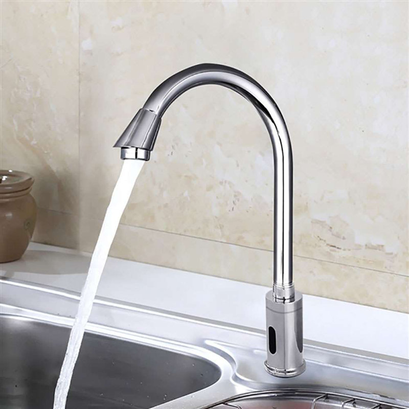 FontanaShowers Hospital Style Adjustable Commercial Automatic Touchless Sensor Faucet