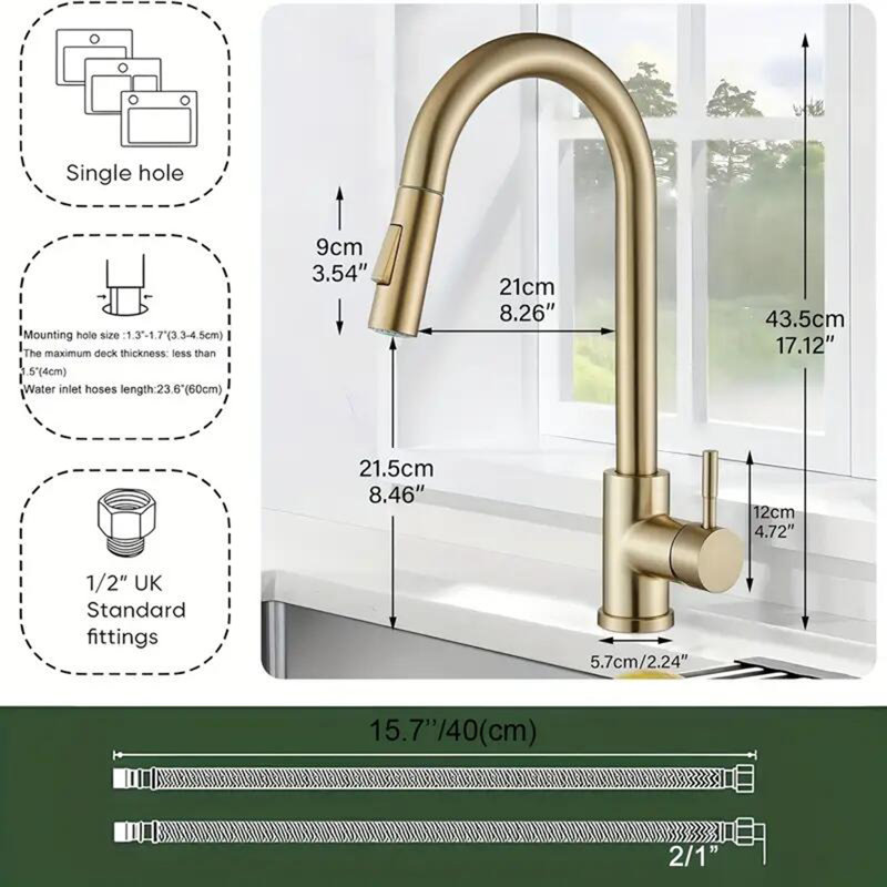 Belfry Kitchen Pull Out Kitchen Faucet
