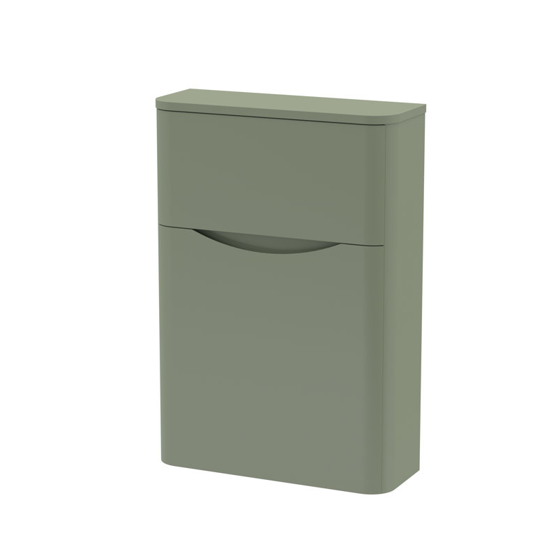 Lunar Bathroom Storage Cabinet, Satin Green