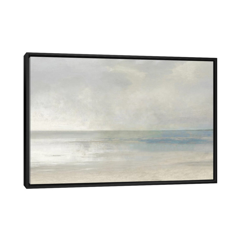 «Pastel Seascape III» par Christy Mckee - Toile tendue avec châssis sur toile tendue, H 18 po x l 26 po, Toile encadrée