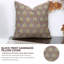 Housse de coussin décoratif à motif de fleurs brunes fabriquées à la main Fabividine - Kusum-110772263-110772260