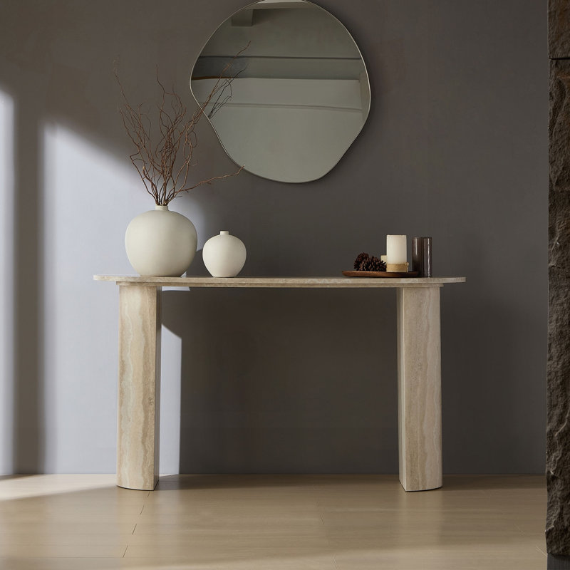 Console moderne en faux marbre