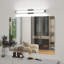 Lumière de meuble-lavabo noir - 33 lumières de meuble-lavabo modernes pour salle de bain - Lumières de salle de bain à DEL 18 W au-dessus d'un miroir blanc froid 6000K-299167348-299167351