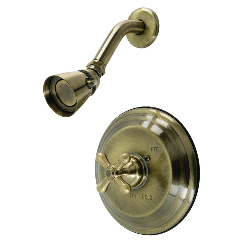 Robinet de douche à pression équilibrée Kingston, Laiton antique