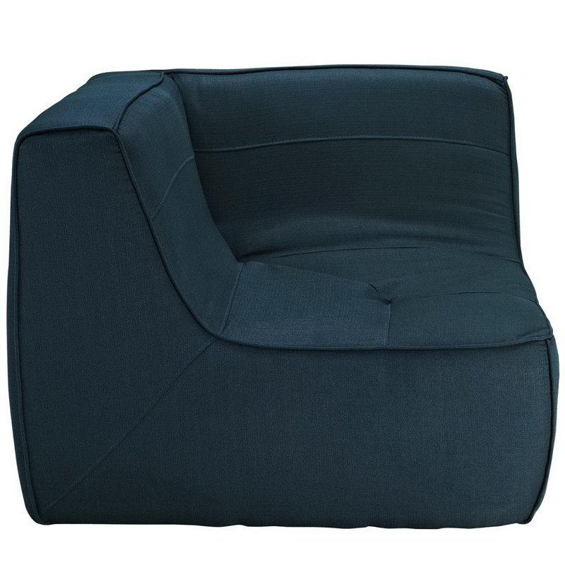Canapé d'angle Align, Mélange de polyester azur