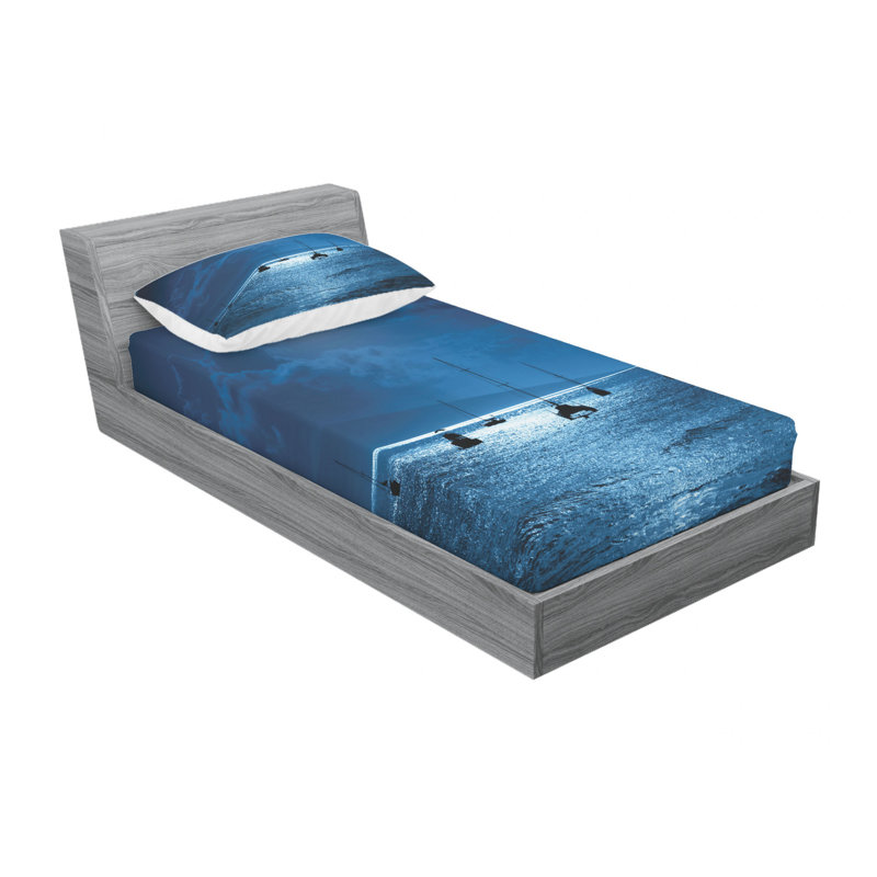 Microfiber Sheet Set, Twin XL Sheet Set with Fitted Sheet