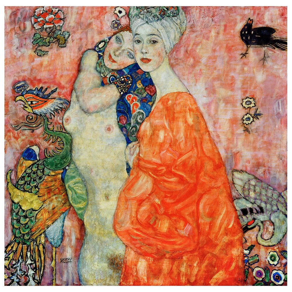 Leinwandbild Girlfriends von Gustav Klimt