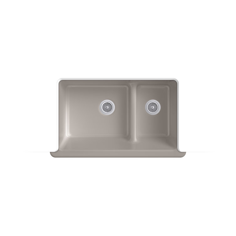 KOHLER K-6426-0 Whitehaven Farmhouse Smart Divide Self-Trimming