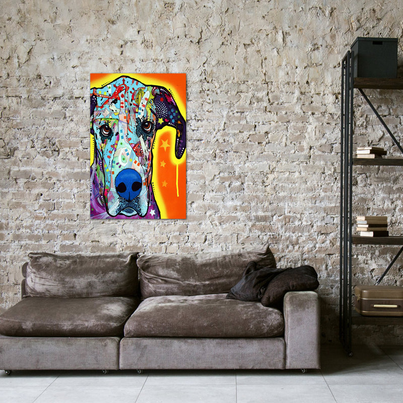 « great », impression sur toile tendue, H 12 po x l 8 po x P 0,75 po, Toile tendue