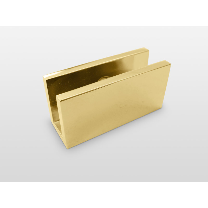 60" W x 78" H Pivot Frameless Shower Door, Polished Brass