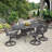 Frontenac Rectangular Metal Outdoor Dining Table