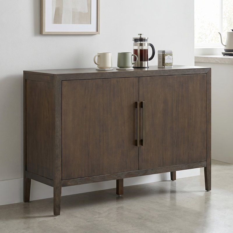 Garde-manger 47 po avec tablettes réglables, Brun
