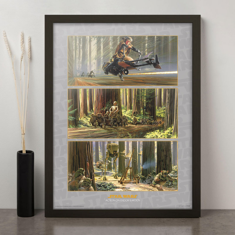 Star Wars Action on Endor's Moon - Picture Frame Memorabilia