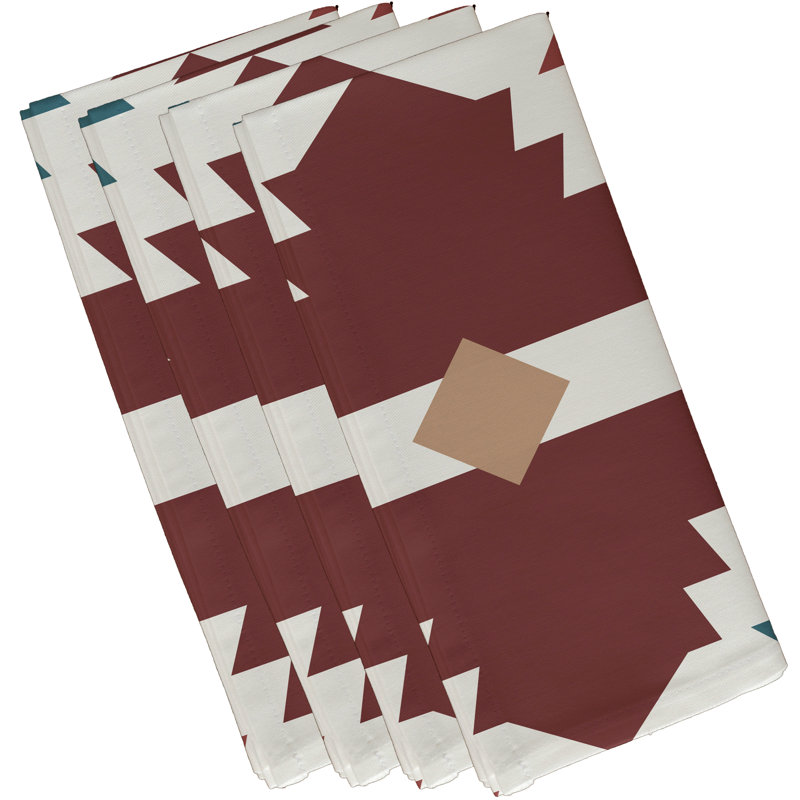 Polyester No Pattern Square Napkin, 18" W x 18" L, Orange