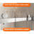 68-72 in. W x 76 in. H Double Sliding Frameless Shower Door in Chrome with 5/16 in.（8mm）Clear Tempered Glass-124901524