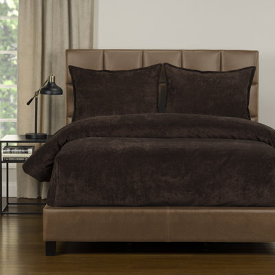 Mixology Velvet Bed Cap Comforter Set with Sewn Corners