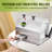 110LBS/H Manual Sugar Cane Juicer, 3 Stainless Steel Rollers, 2.4" Large Feeding Chute, Durable Juice Extractor for Home & Commercial Kitchen, Table Type YF-SY80, No Plug, Manual, Without Wheels