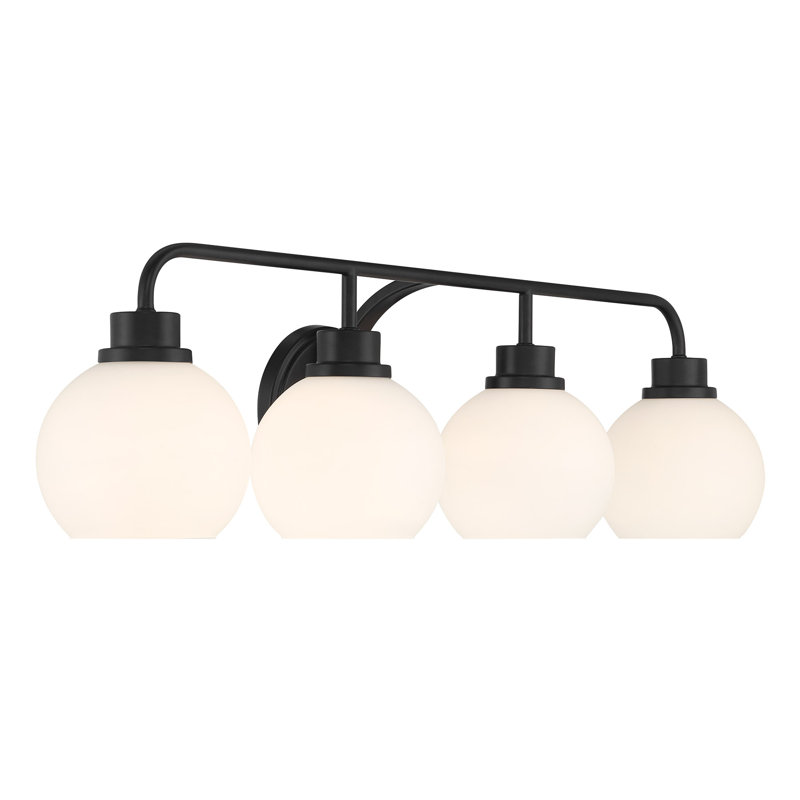 Luminaire suspendu 4 lumières Merilian Kenilworth, Noir mat