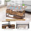 Table basse à plateau relevable Harbaugh avec compartiment caché pour le salon-404079073