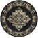 Burnie Oriental Black/Cream Area Rug