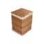 Wicker Square Laundry Basket with Lining-45117813-45117814